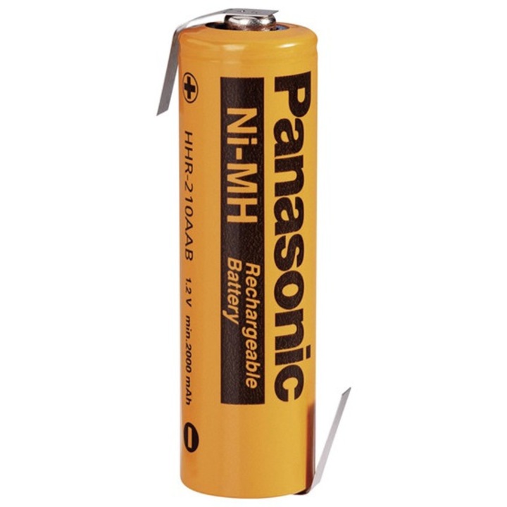 Panasonic ni-mh akku, hhr210aab3b, 1.2v, 2000mAh, ipari