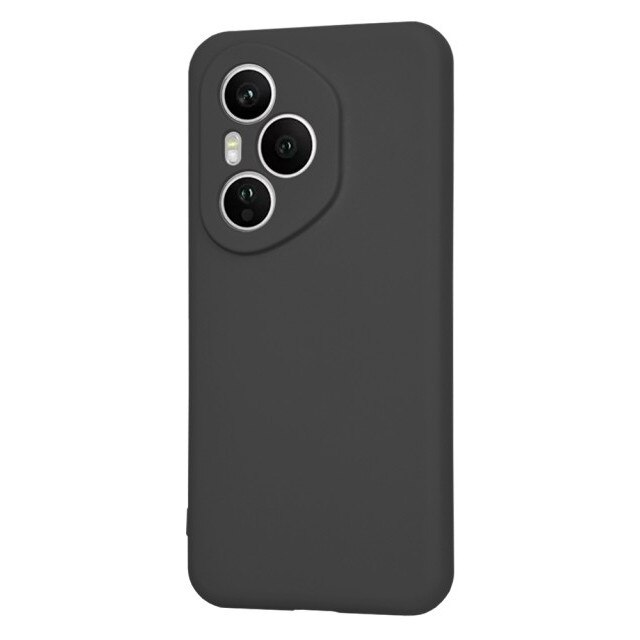 Husa Upzz® SoftFlex Compatibila Cu Honor 400 Pro, Silicon Soft, Protectie La Camera, Alcantara La Interior, Black