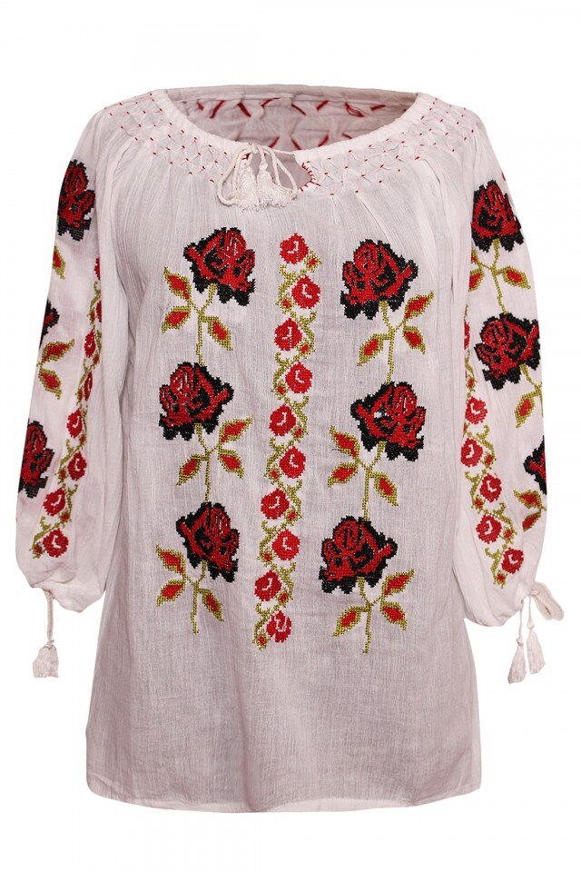 Bluza dama tip ie, Alb, DAL2576