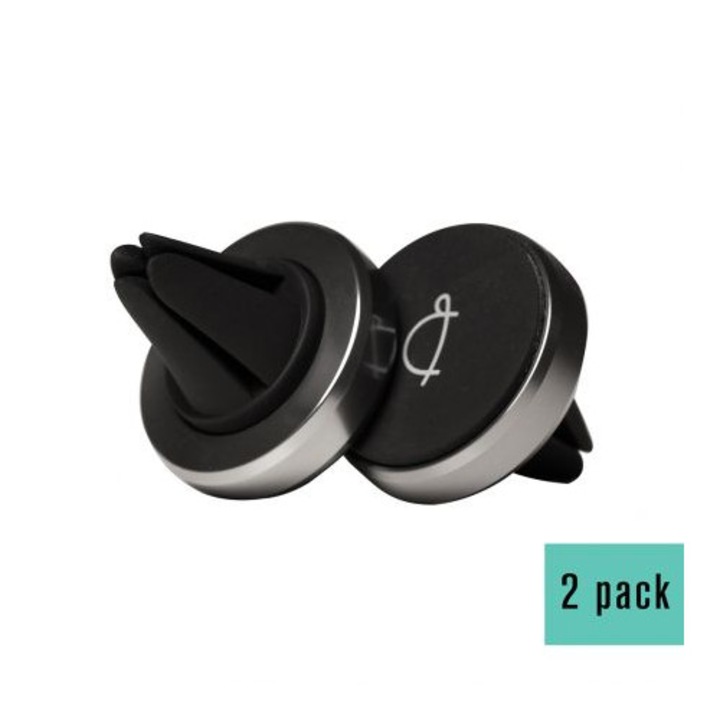 Mагнитна стойка за телефон за кола TUGA [2броя], технология против надраскване, завъртане на 360º, съвместима с всички смарт телефони и мини таблети