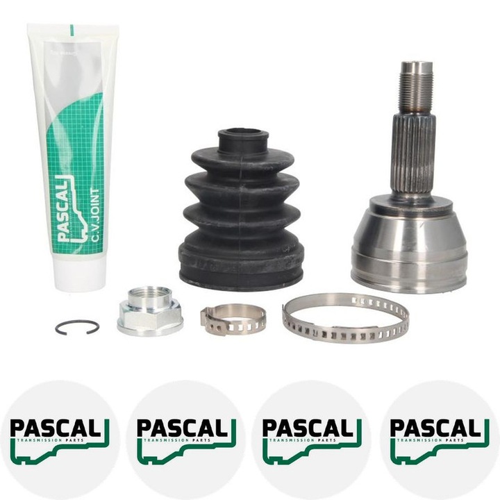 Cap planetara Set articulatie FORD FIESTA V (JH_, JD_) 1.25 16V FUJB, FUJA 2002/05 - 2008/06 KW 55 CP 75 CMC 1242, Pascal G1G042PC, 4x Stickere