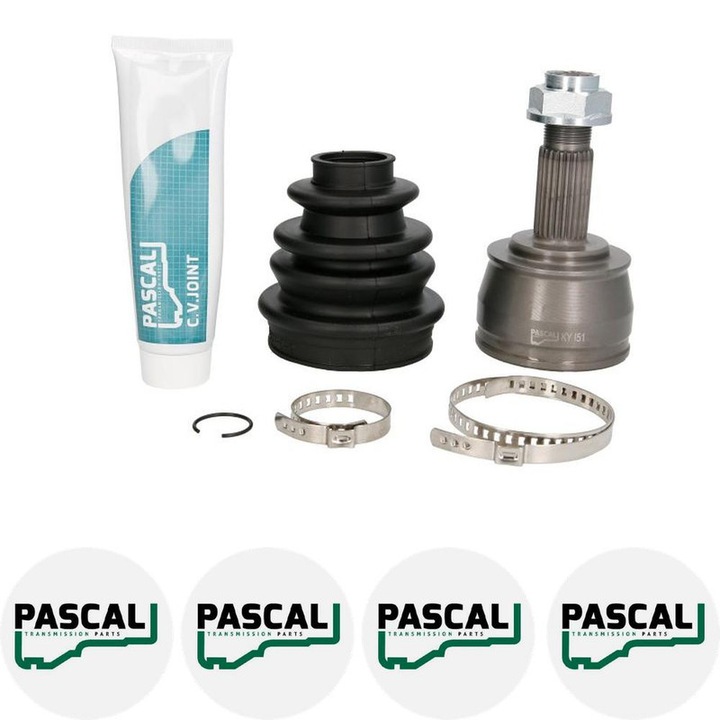 Cap planetara Set articulatie FIAT 500 (312_) 1.4 Turbo (312AXD1A) EAF, EAM 2013/09 - n/a KW 101 CP 137 CMC 1368, Pascal G1F065PC, 4x Stickere