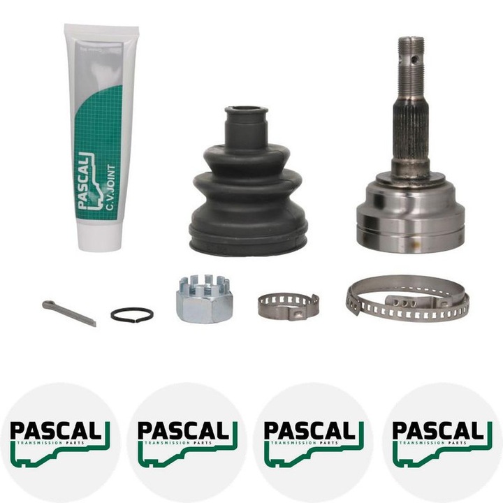 Cap planetara Set articulatie OPEL VECTRA B (J96) 1.6 i 16V (F19) Y 16 XE, X 16 XEL, Z 16 XE 1995/10 - 2002/04 KW 74 CP 100 CMC 1598, Pascal G1X010PC, 4x Stickere