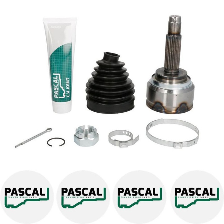 Cap planetara Set articulatie MITSUBISHI GALANT VI Saloon (E3_A) 2.0 (E39A, E38A, E33A) 4G63 (SOHC 8V) 1987/11 - 1992/10 KW 80 CP 109 CMC 1997, Pascal G15005PC, 4x Stickere