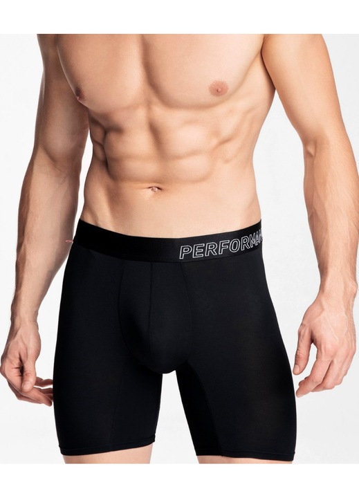 Boxeri Atlantic, talie elastica, bambus, Negru