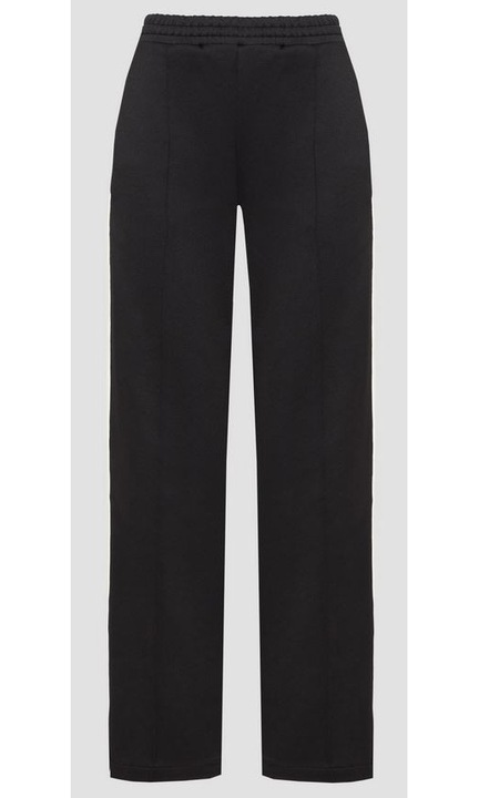 HUGO női nadrág, normál, fekete, poliészter-pamut