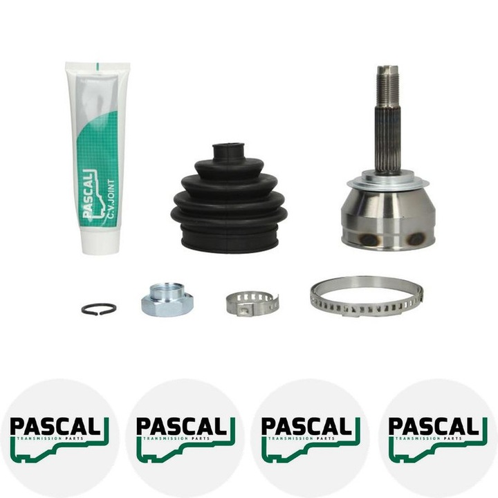 Cap planetara Set articulatie LANCIA Y10 (156_) 1.0 Fire Catalytic-Conv (156AE) 156 A2.246 1987/10 - 1992/02 KW 33 CP 45 CMC 999, Pascal G1F025PC, 4x Stickere