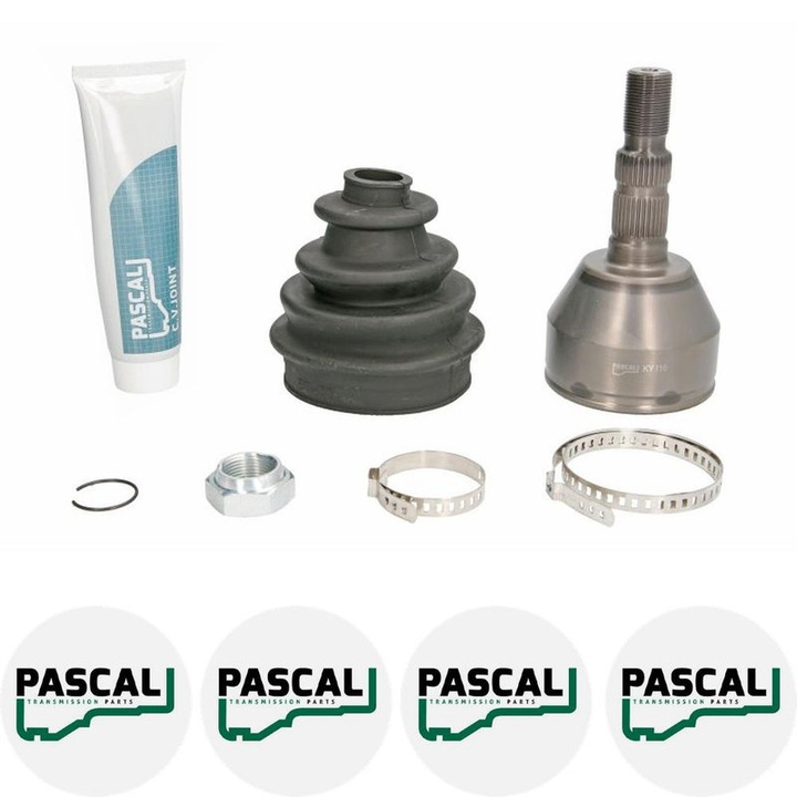 Cap planetara Set articulatie OPEL ZAFIRA / ZAFIRA FAMILY B (A05) 1.6 CNG Turbo (M75) Z 16 XNT, A 16 XNT 2010/04 - 2015/04 KW 110 CP 150 CMC 1598, Pascal G1X025PC, 4x Stickere