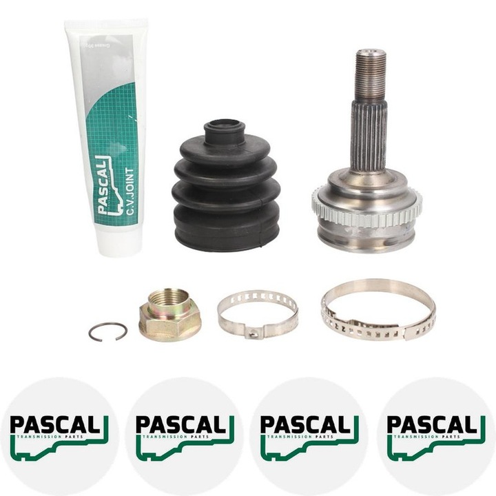 Cap planetara Set articulatie TOYOTA YARIS (_P1_) 1.0 (SCP10_, SCP10R) 1SZ-FE 2003/03 - 2005/09 KW 48 CP 65 CMC 998, Pascal G12114PC, 4x Stickere