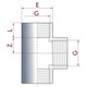 Fitinguri PVC, Teu PVC 1 Inch cu Filet Interior, Racorduri PVC