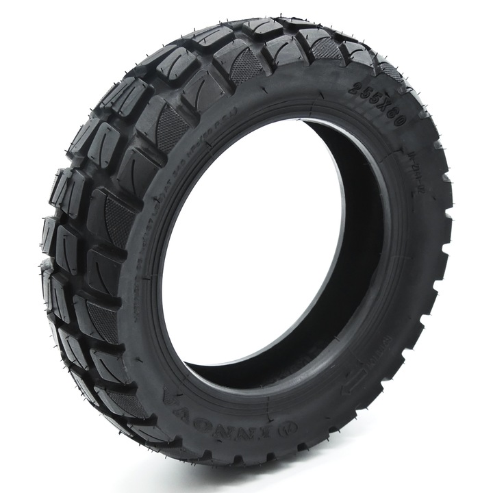 Anvelopa off-road 255x80, neagra, pentru trotineta electrica