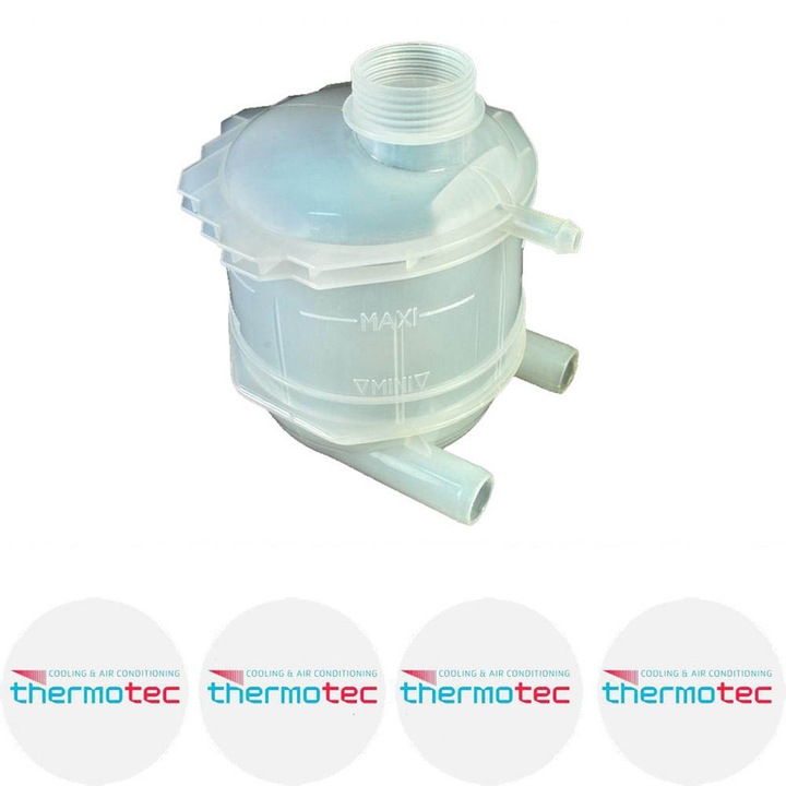 Vas expansiune lichid racire antigel pentru RENAULT 19 II Cabriolet (D53_, 853_) 1.7 (D53C) F3N 743, F3N 742 1992/04 - 1993/09 KW 66 CP 90 CMC 1721, THERMOTEC DBR001TT, 4 stickere