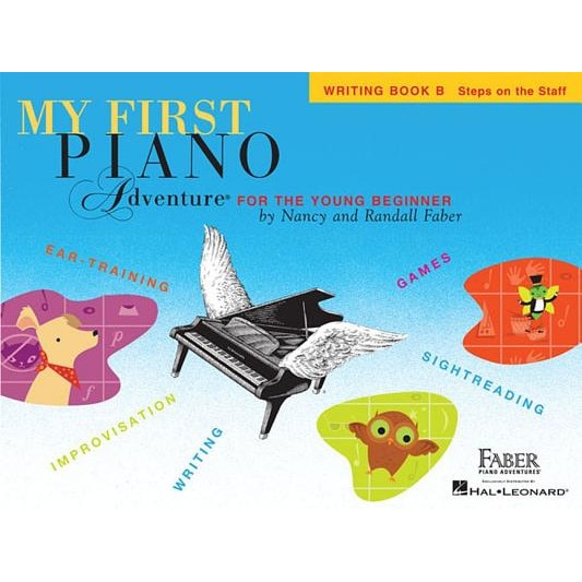My First Piano Adventure, Writing Book B, Steps on the Staff: For the Young Beginner,