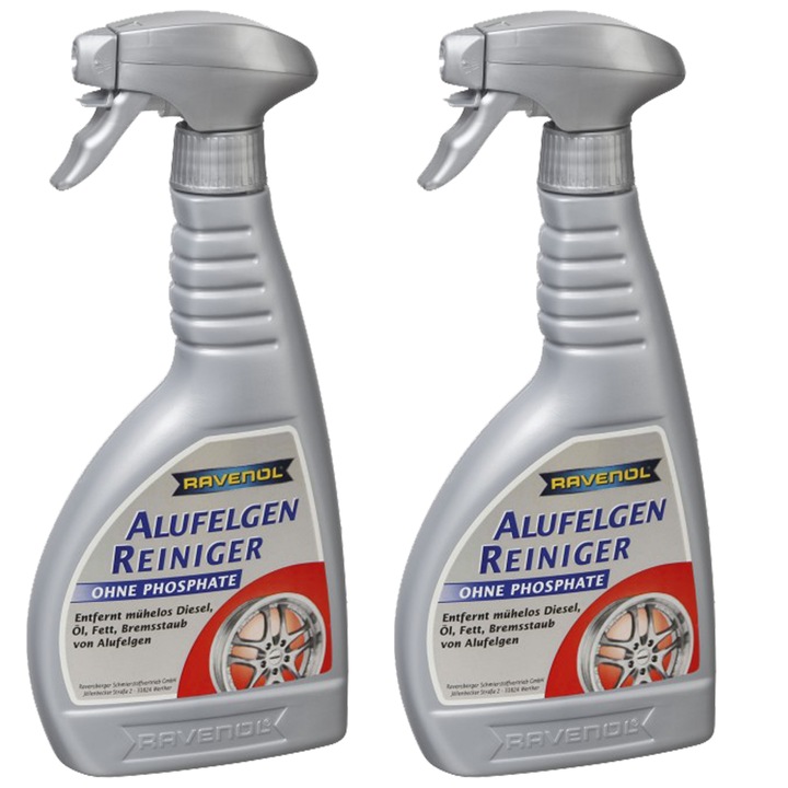 Pachet 2 x solutie Ravenol Alufelgen Reiniger 500 ml