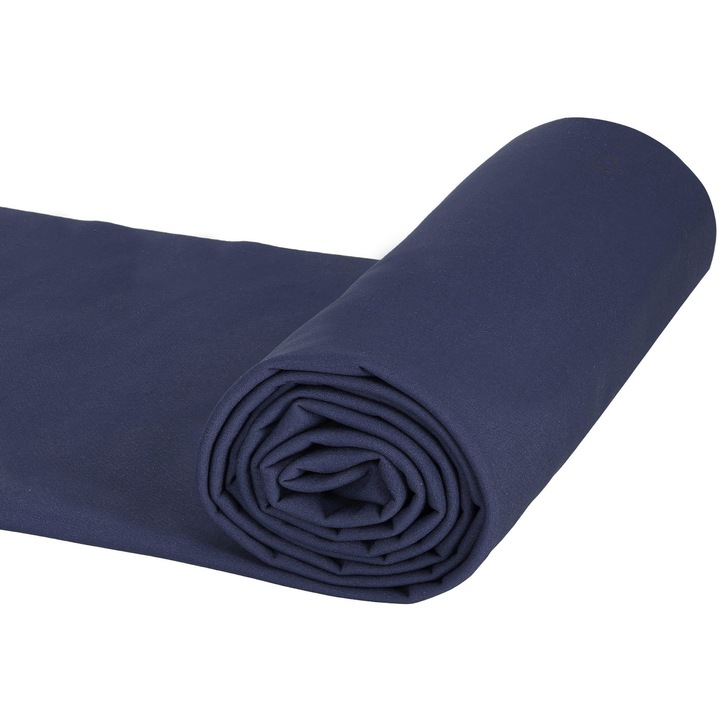 Tesatura impermeabil Softshell, culoare Marina, Stratul 1: 97% poliester 3% spandex, Stratul 2: 100% poliester, Dimensiuni 50cm x 150cm