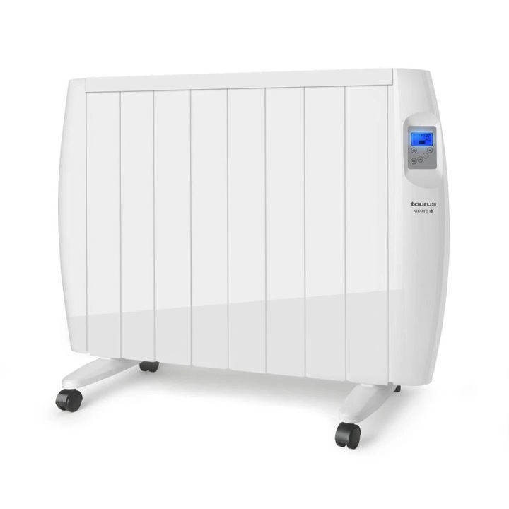 Convector electric de podea/perete Taurus Tallin 1500. 1500W, Display LCD, Temperatura ajustabila de la 10°C la 35°C, programarea pe ore si zile, sistem anti-inghet, protectie la supraincalzire.Alb