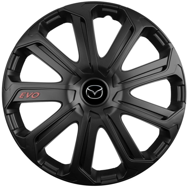 Set 4 Capace Roti Evo Negru R16, Pentru Mazda