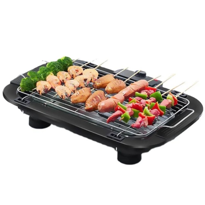 Gratar Electric - 1800W-2000W, 5 Nivele, Corp Metalic Rezistent, Compact, Siguranta Avansata - Luxi1711