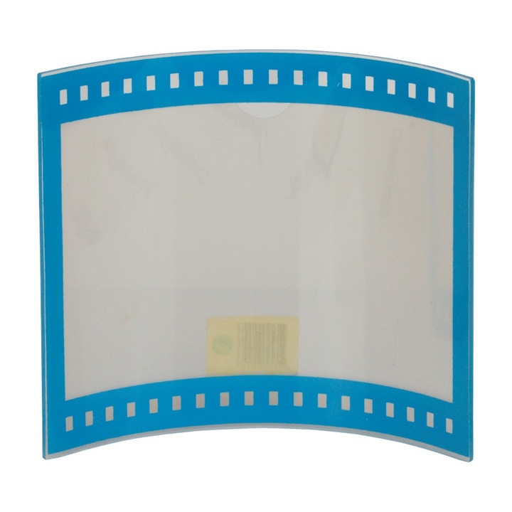 Rama foto ondulat albastru, plastic, 13.5 x 12.5 cm, OnemisFlot