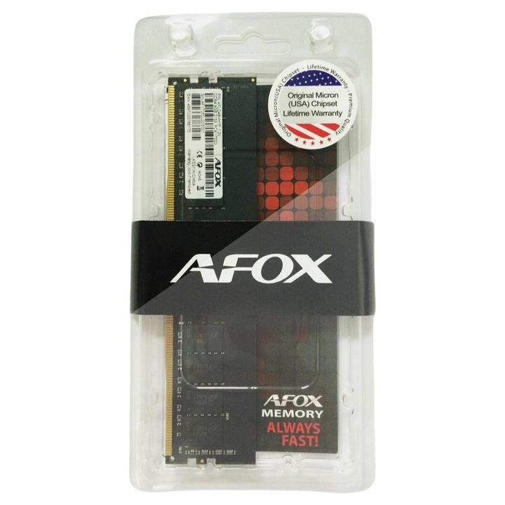 Памет RAM Afox AFLD44PK1P 4 GB DDR4 3200 MHz, 288-пинов DIMM