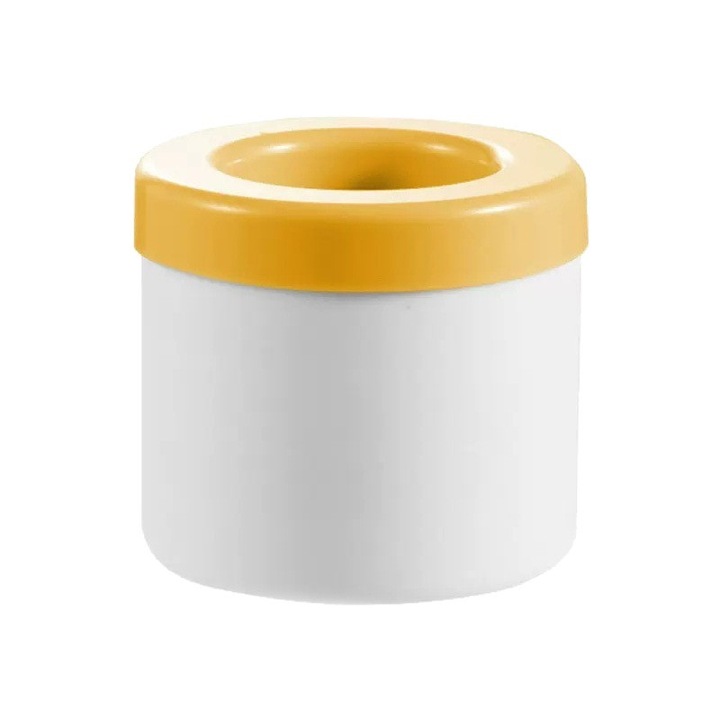 3 darabos készlet, Forradalmi 3D jégkockatálca 1 nyomásos kioldással, Automatikus szivárgásmentes töltés, Tökéletes kapacitás hideg italokhoz, Hermetikus jégkockatálca bögrékkel, fehér