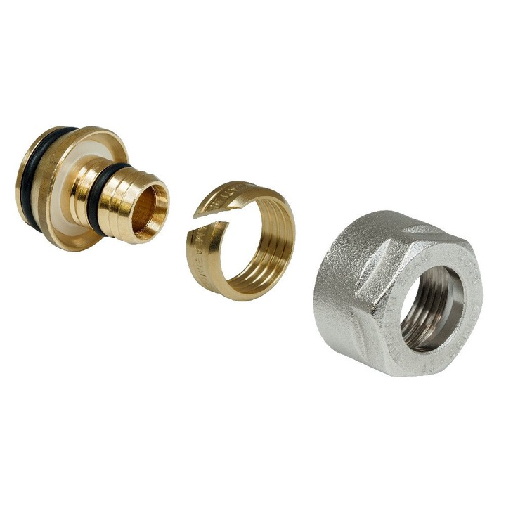 Racord, Boni-Shop, pentru teava de incalzire 14x2, 3/4 inch, etans, din alama