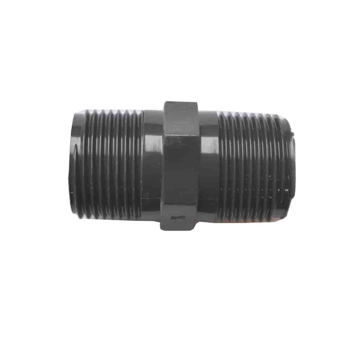 Niplu Dublu PVC-U Cepex 3/4", AG x AG, rezistent la chimicale, aplicabilitate versatilă