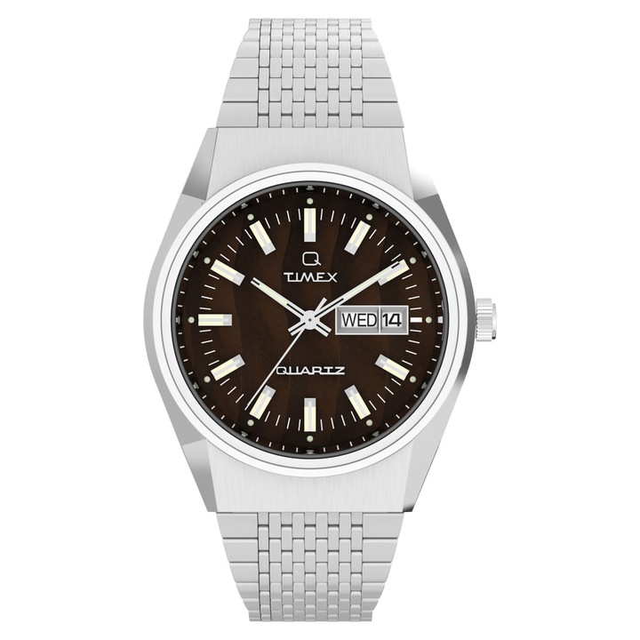 Ceas barbatesc Timex TW2W62400 Falcon Eye, 38mm, bratara din otel, rezistent la apa 50m