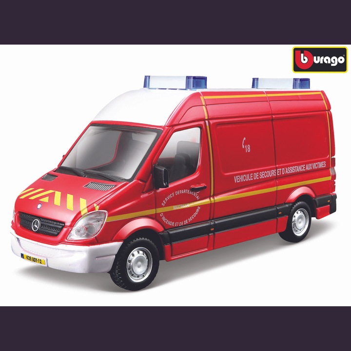 Bburago modellautó, Mercedes-Benz Sprinter, 1:50
