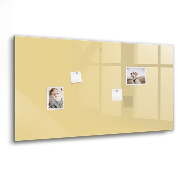 Mágneses tábla, Coloray, Krémszín, krém fehér, 120x60 cm, Fekete marker, 00260257