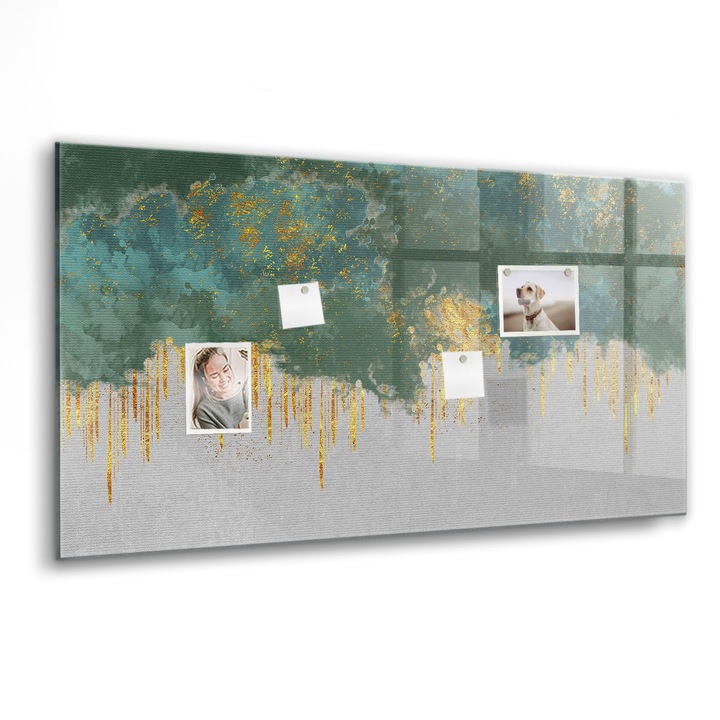 Mágneses tábla, Coloray, Dekoratív minta, Többszínű, 120x60 cm, Fekete marker, 00088318