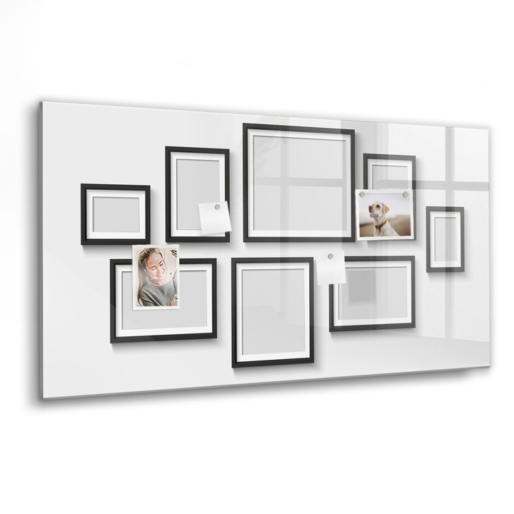 Mágneses tábla, Coloray, Fekete keret, Fekete, 120x60 cm, Fekete marker, 00089037