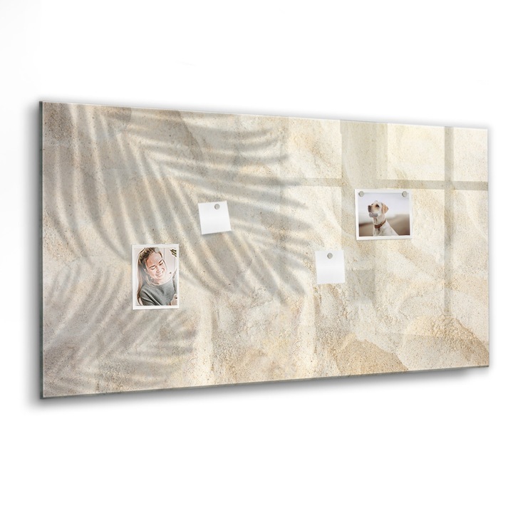 Mágneses tábla, Coloray, Egy pálmafa árnyéka a homokban, Sárga, 120x60 cm, Fekete marker, 00088471