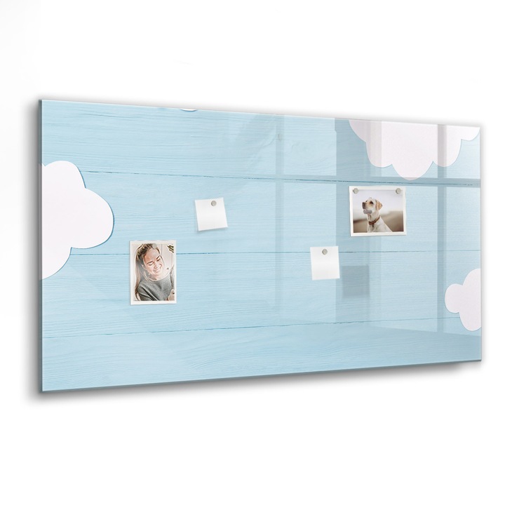 Mágneses tábla, Coloray, Gyermek tábla, Kék, 120x60 cm, Fekete marker, 00088617