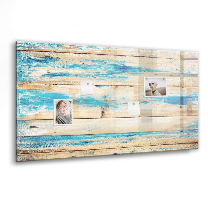 Mágneses tábla, Coloray, Karcos fa, Többszínű, 120x60 cm, Fekete marker, 00088737