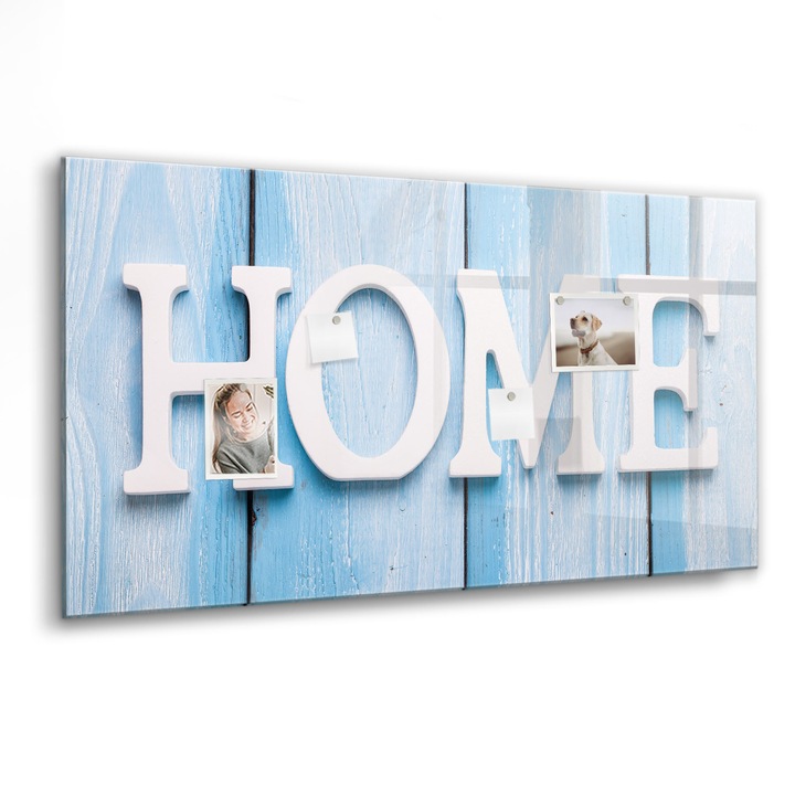 Mágneses tábla, Coloray, Ház felirat, Kék, 120x60 cm, Fekete marker, 00088778