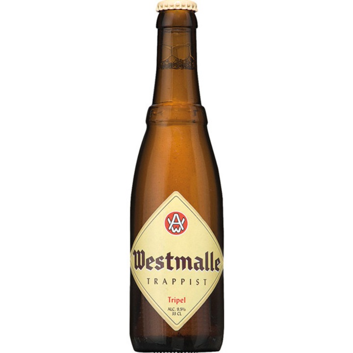 Sör Westmalle trappista Tripel, 9,5% alkohol, 0,33 l