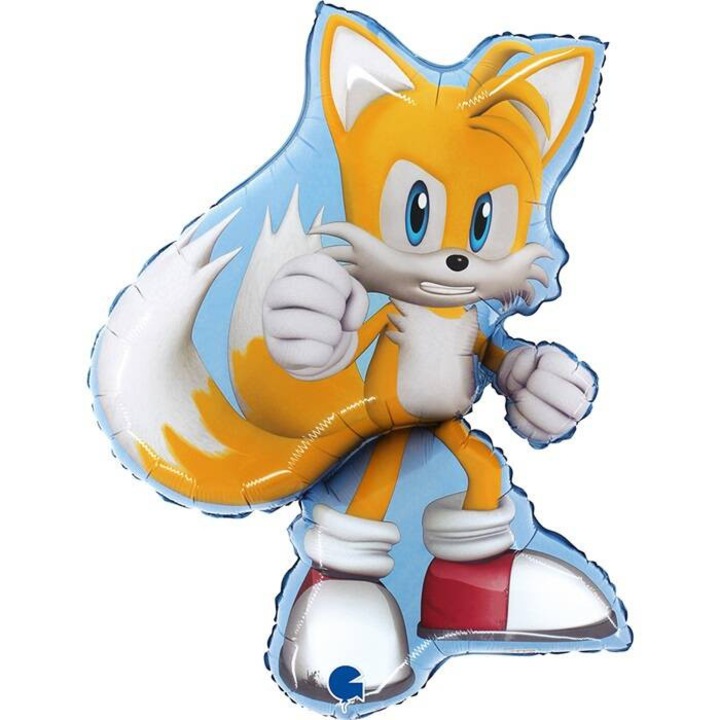 SONIC TAILS Power fólia lufi 56x66cm, lufi szett, többszínű