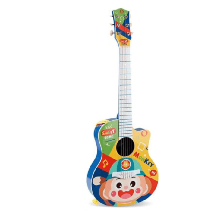Gyerek akusztikus gitár Navel, 81 cm, fém húrokkal, nagy méret