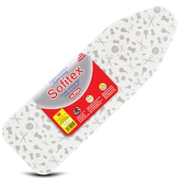 Husa pentru masa de calcat ALPHA ITALIA SOFITEX; 3 straturi, bumbac, spuma, pasla, 122 x 40 marime M universala