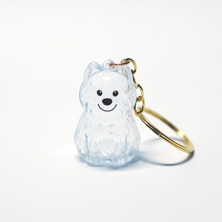 Hordozható kulcstartó kis kutya formájú kisállatszőrgyűjtő, kutyák és macskák tulajdonosai számára, szőrtároló doboz, kisállatszőr emlék, B stílus