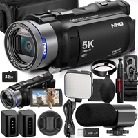 Camera Video NBD®, 5K Ultra HD, WiFi - Ecran Tactil 3.0 inch, 48MP, Zoom Digital 16X, Negru
