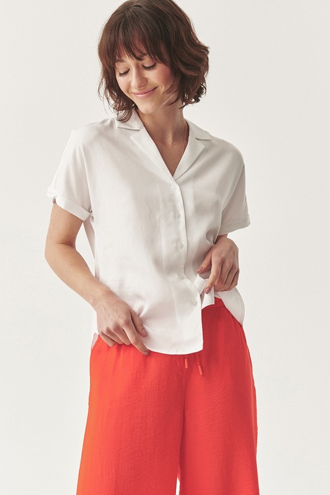 Tatuum, Camasa din lyocell cu maneci scurte, Alb