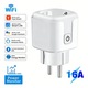 Priza Smart Beeherb® Wi-Fi 16A 3680W, Monitorizare Consum Energie, Control Vocal Alexa/Google, App Tuya/SmartLife, Programare & Timer, Control Distant, 100 - 240V, Alb