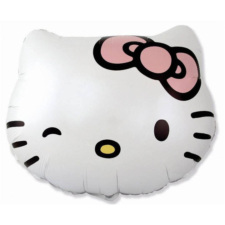 Balon foliowy Hello Kitty, 60cm, set de umplere cu heliu sau aer