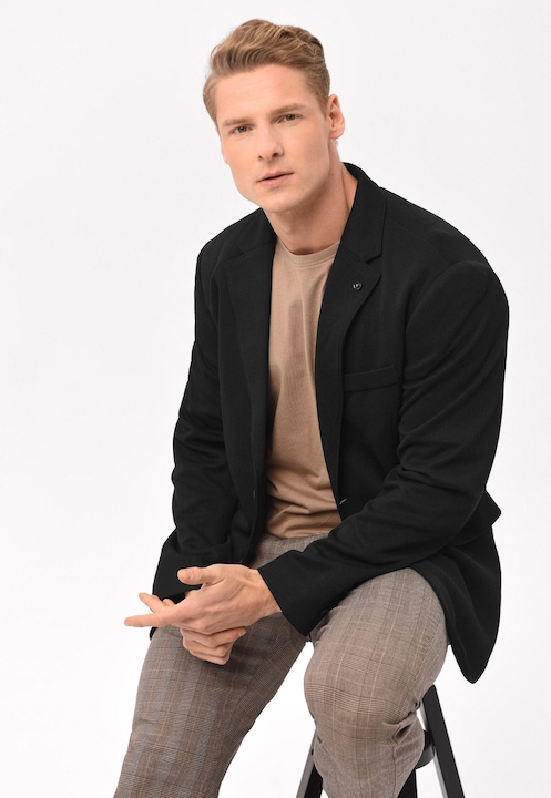 Sacou pentru barbati Volcano JB-Bond, Regular Fit, Casual, Negru, XL