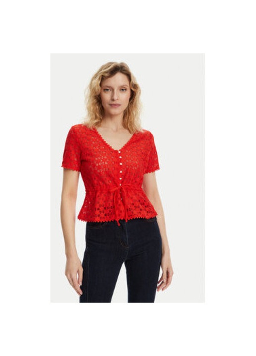 Bluza dama Morgan, 231-DATE, Poliamida/Bumbac, Rosu, Rosu