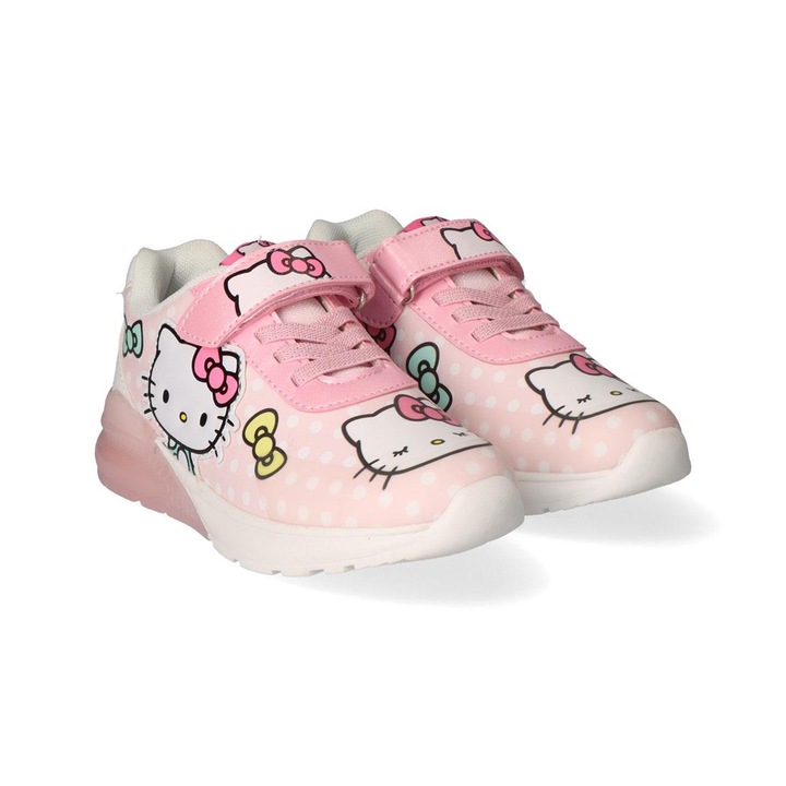 Sportcipő TPR talppal, világító Hello Kitty 32351, Rózsaszín