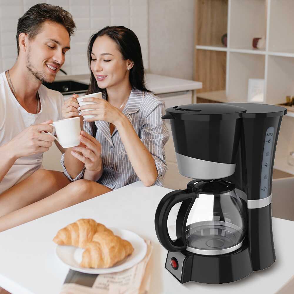 WINNING STAR ST-9711 Cafetieră și Ceainic prin Picurare, 600ml, Negru