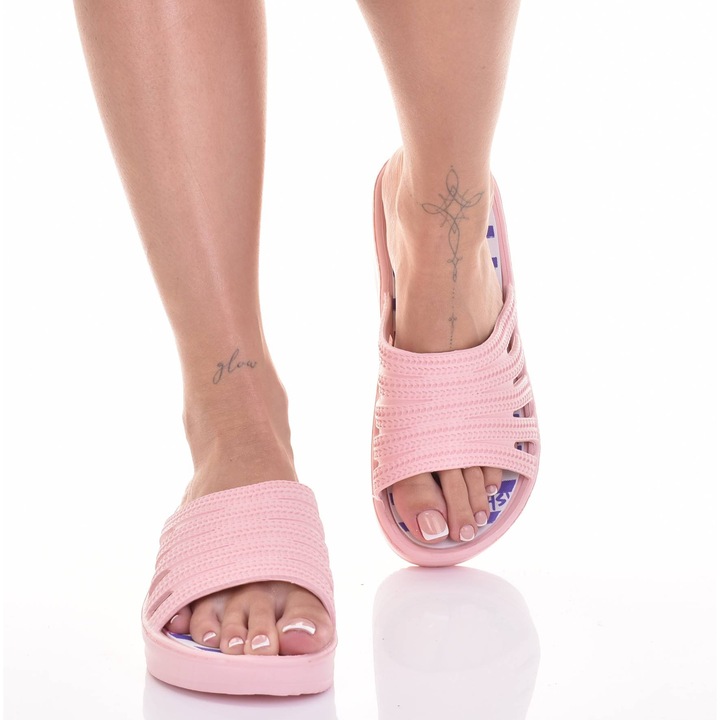 Slapi, Martinus, cu platforma, din spuma, respirabili, roz